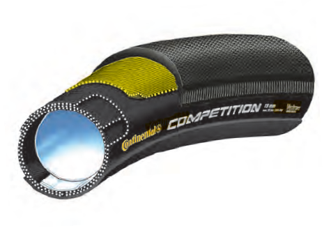 CON 06N Tubolare Continental Competition 28sezione 22 mm nero